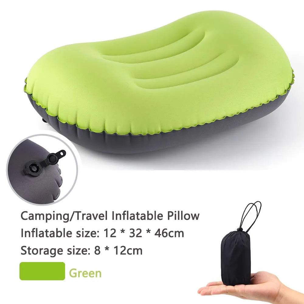 Inflatable Pillow | Outdoor Compressible Folding Air Cushion