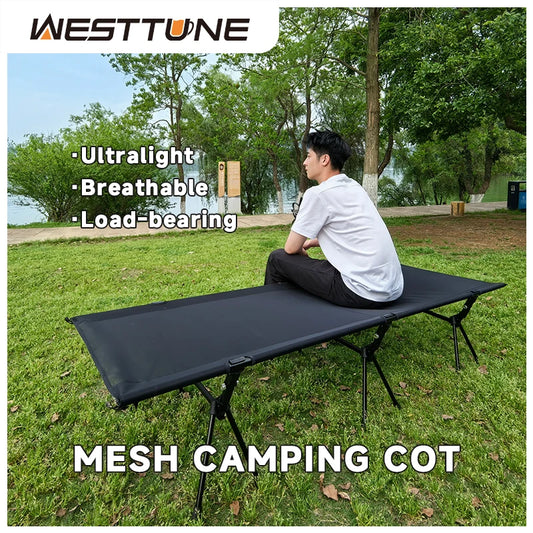 Mesh Camping Bed | Ultralight Durable Tent Cot & Folding Sleeping Bed