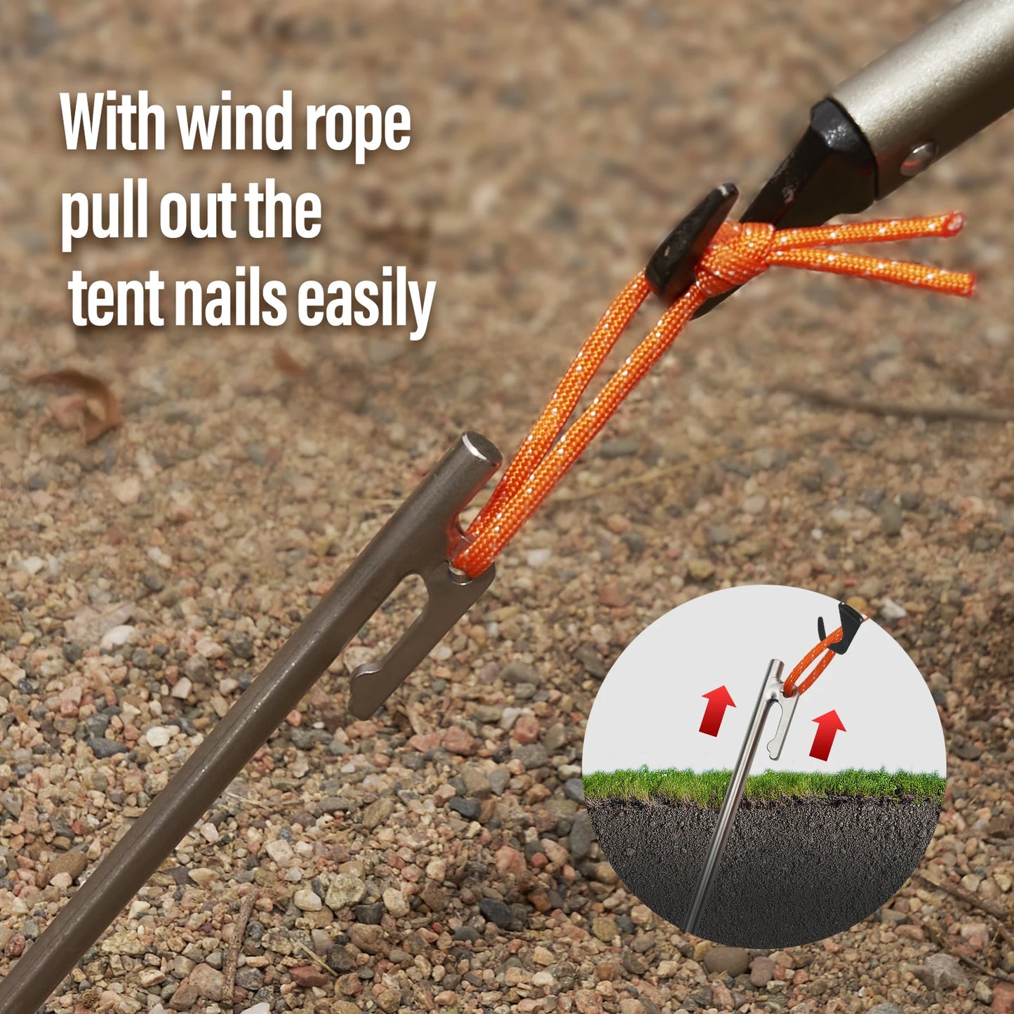TiTo Titanium Alloy Tent Pegs | Ultralight Anti-bending Camping Stakes (20-40cm)