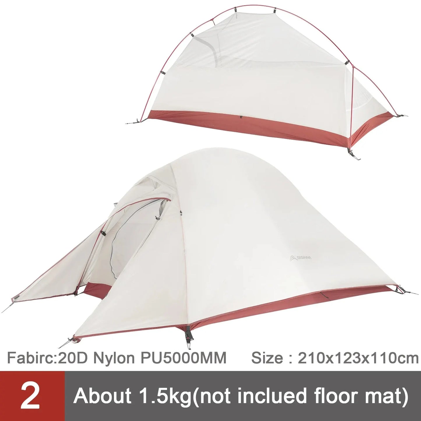 Ultralight 1-2 Person Camping Tent | 20D Waterproof Nylon