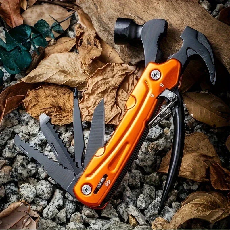 7-in-1 Stainless Steel Folding Multi-Tool Hammer | Heavy Duty
