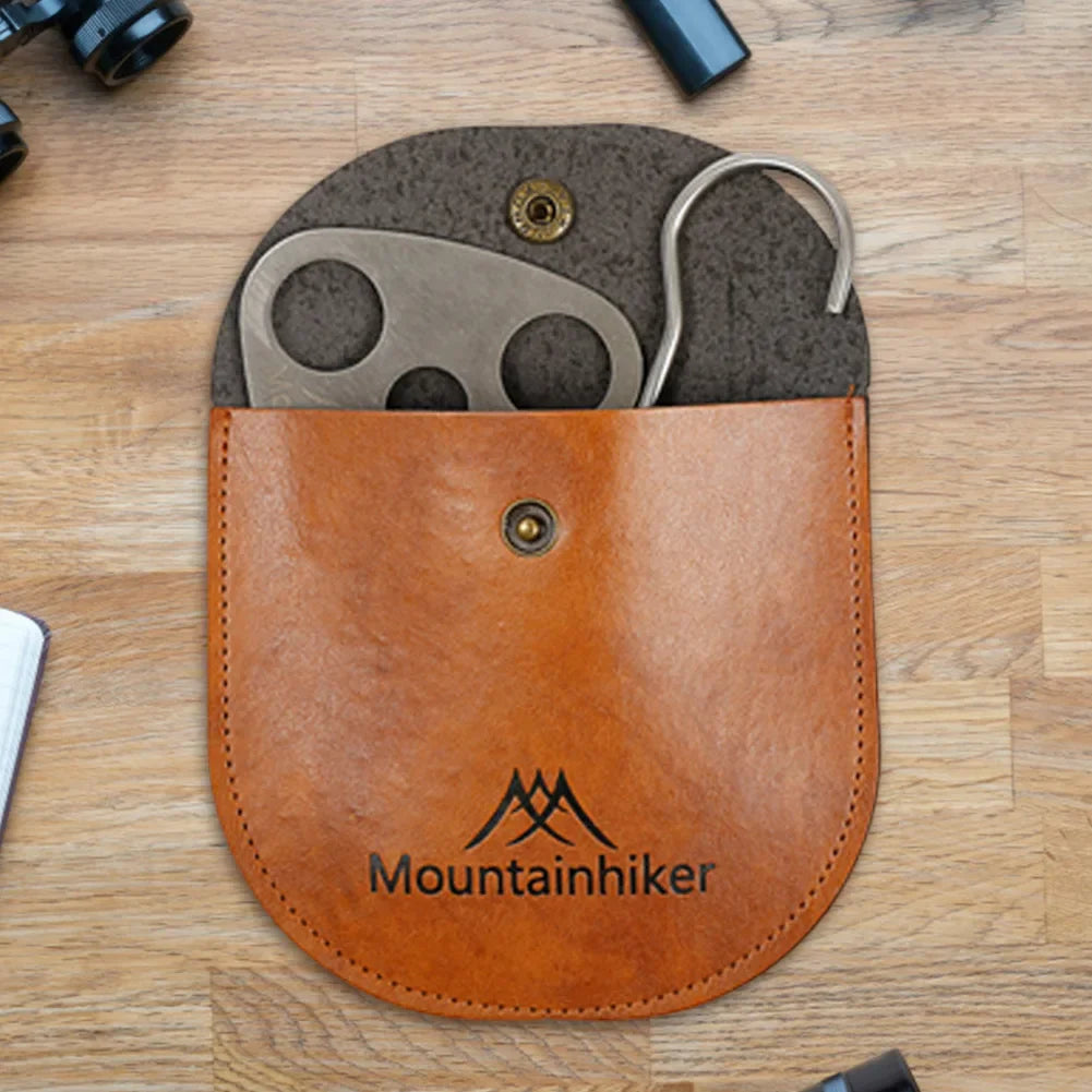 Camping Tripod Hanging Pot Bracket | BBQ Rack Hanger with Leather Storage Bag