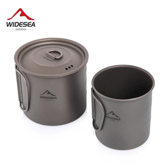 Ultralight Titanium Camping Mug | Portable Outdoor Cup & Cookware