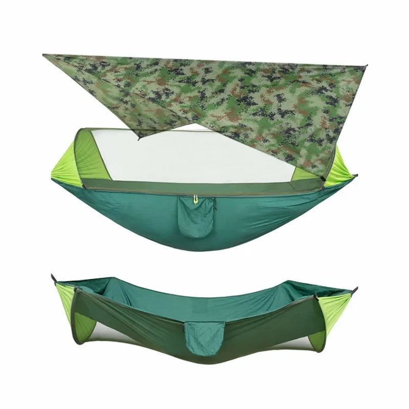 Camping Hammock with Mosquito Net & Rain Fly Tarp