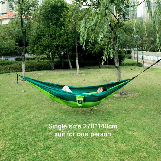 Portable Nylon Parachute Fabric Camping Hammock