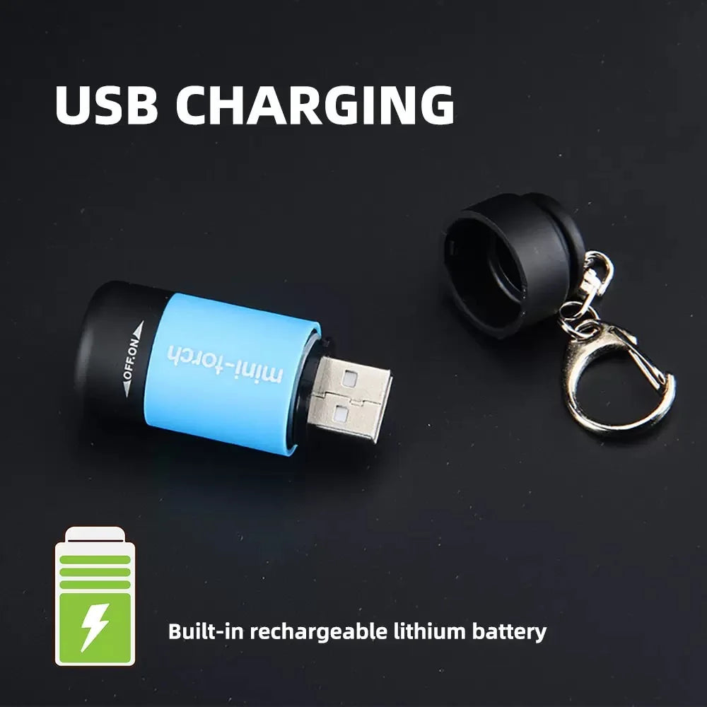 Outdoor Keychain Flashlight | Mini LED Pocket Flashlight for Camping & Emergencies