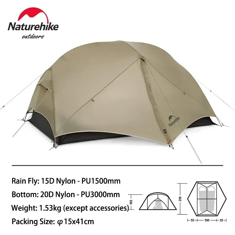 Mongar UL Ultralight 1-2 Person Camping Tent | 15D Waterproof