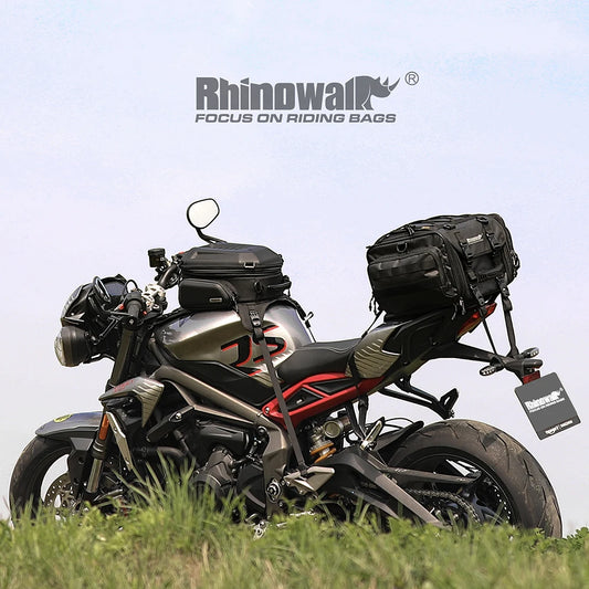 Motorcycle Tank Saddle Bag Backpack | Hardshell 15L-18L Universal Fit