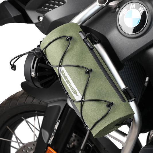Motorcycle Frame Crash Bar Bag | Waterproof 1.9L Portable Saddlebag & Tool Kit