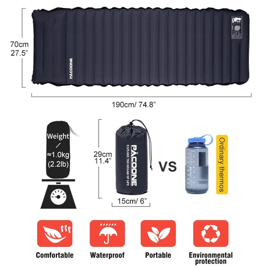 Thicken Self-inflating Air Mattress | Built-in Inflator Pump