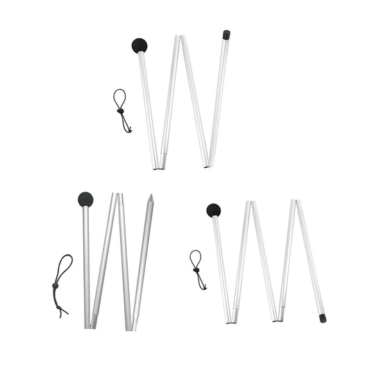 Telescoping Aluminum Alloy Tent Poles | 1.6M/2M Folding Rods