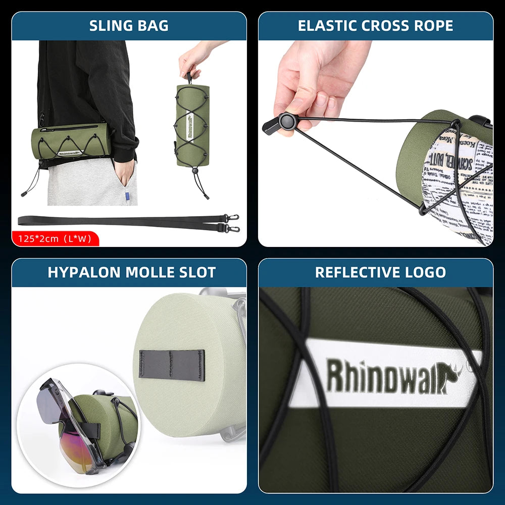 Motorcycle Frame Crash Bar Bag | Waterproof 1.9L Portable Saddlebag & Tool Kit