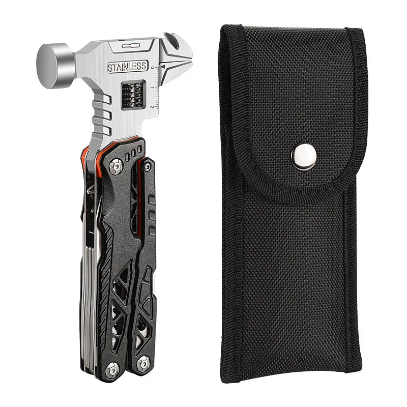 Multifunctional Folding Wrench Hammer Pliers | All-in-One Camping Tool