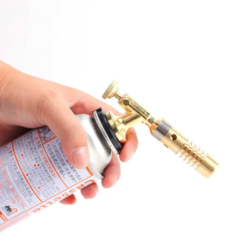 Portable Butane Gas Flame Torch | Auto-Ignition Cooking & BBQ Burner
