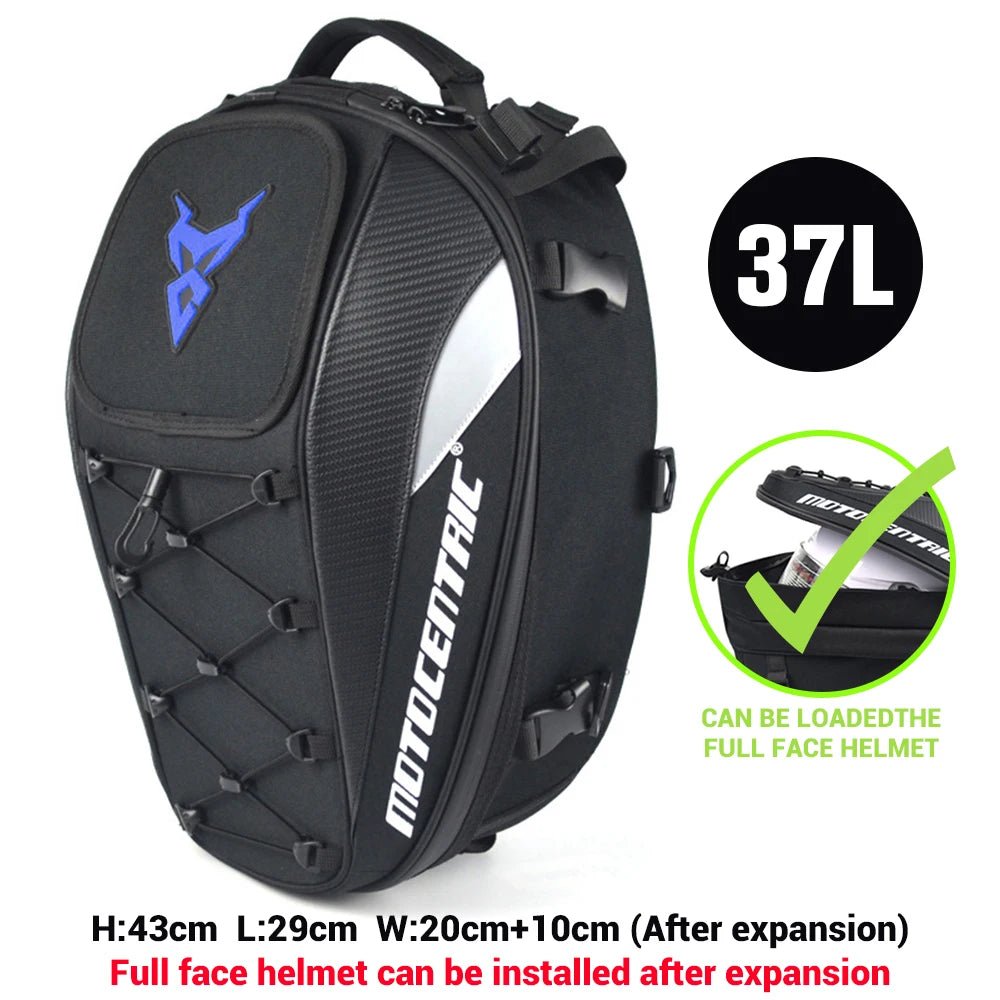 Waterproof High Capacity Motorcycle Tail Bag | Multifunction Backpack