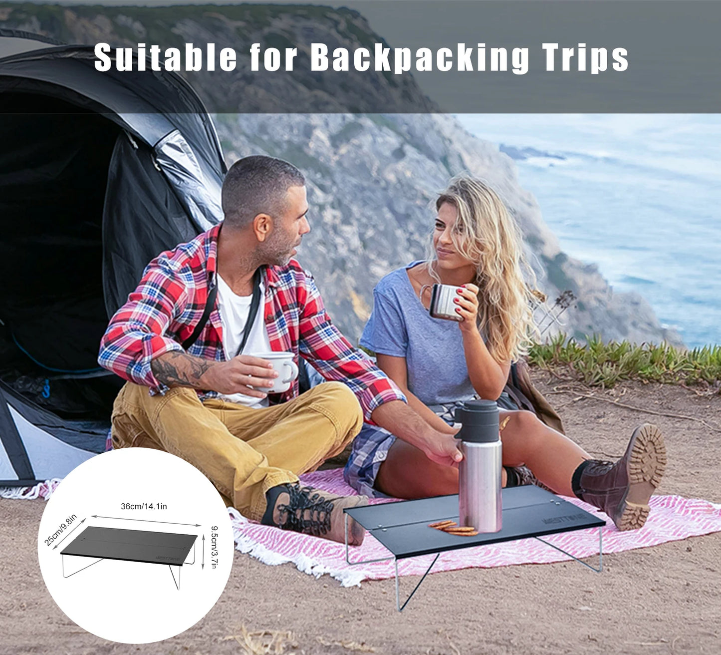 Compact Mini Camping Table | Portable Ultralight Folding Table