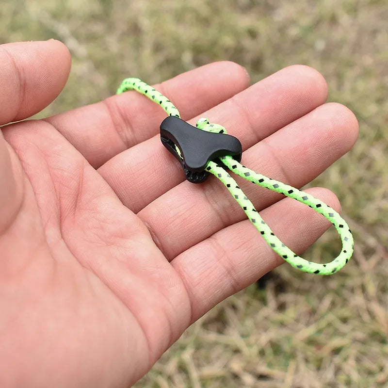 Triangular Paracord Buckles 10 Pieces | Anti-Skid Tent Accessory