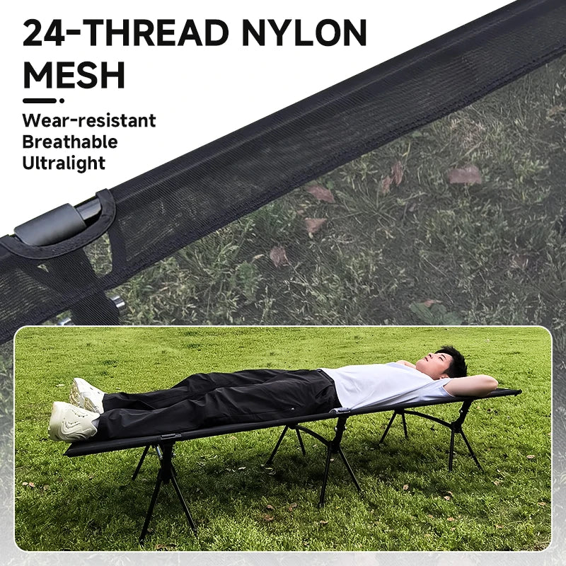 Mesh Camping Bed | Ultralight Durable Tent Cot & Folding Sleeping Bed