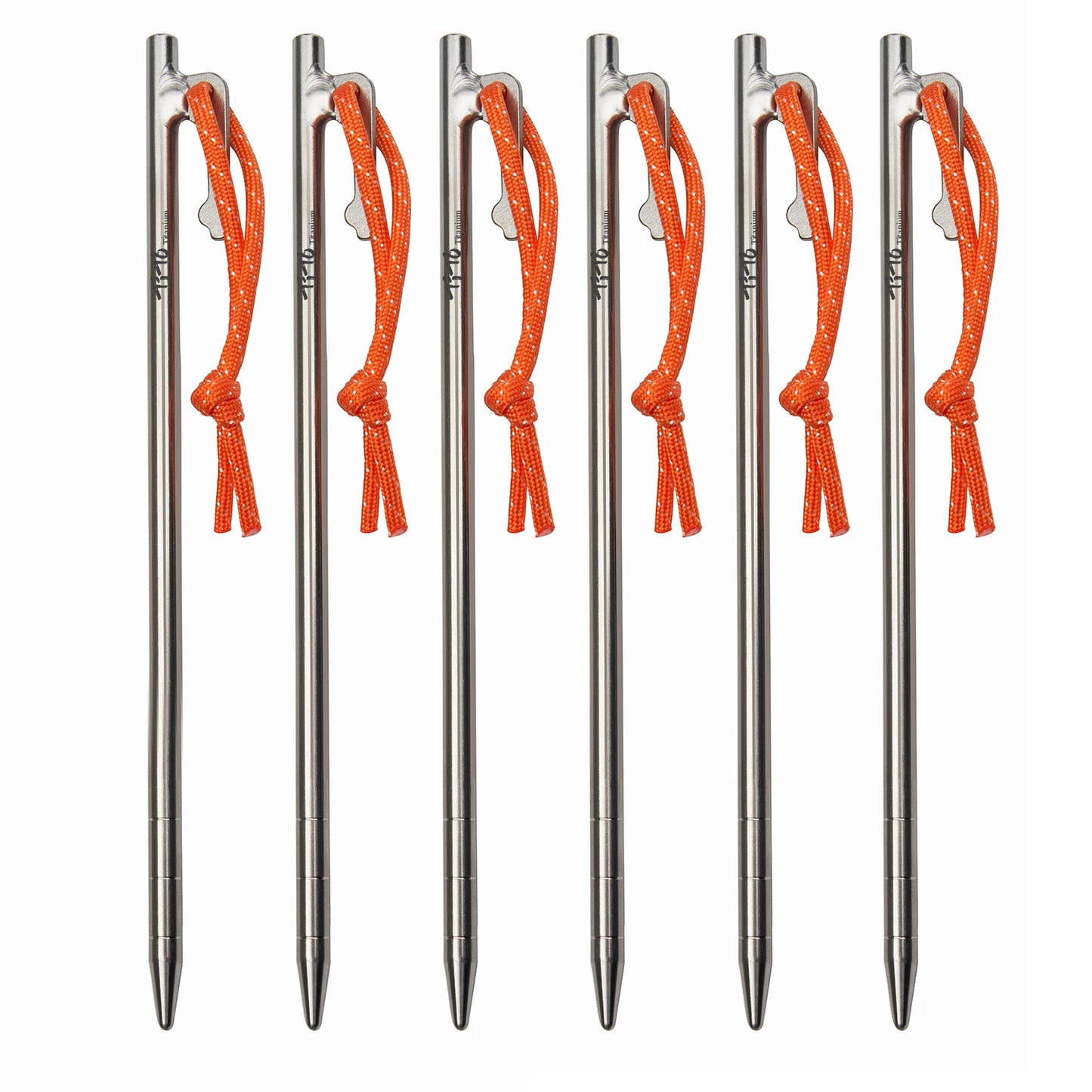 TiTo Titanium Alloy Tent Pegs | Ultralight Anti-bending Camping Stakes (20-40cm)