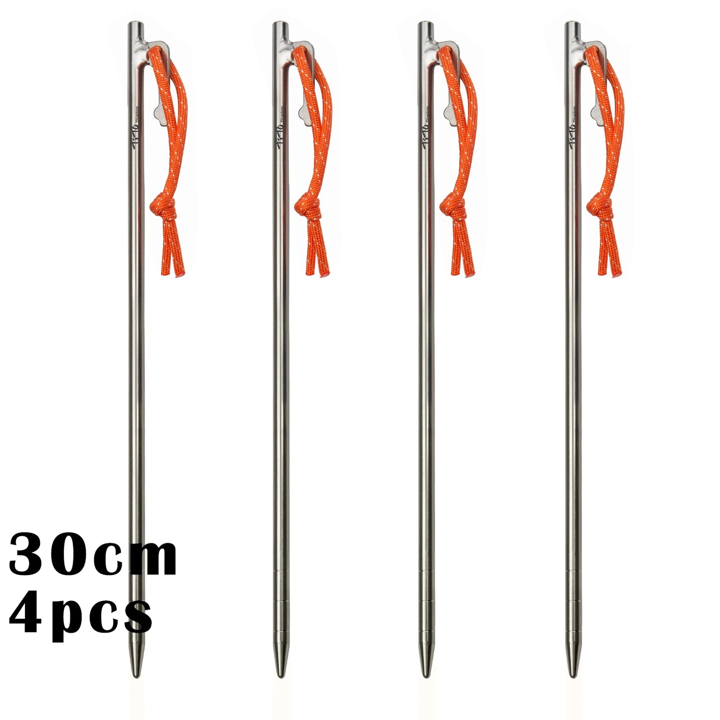TiTo Titanium Alloy Tent Pegs | Ultralight Anti-bending Camping Stakes (20-40cm)