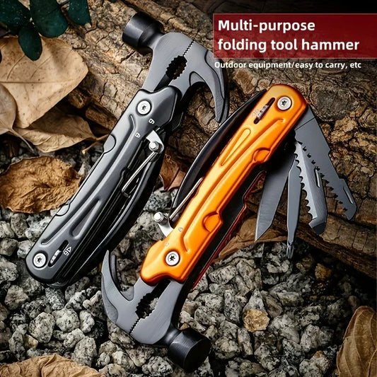 7-in-1 Stainless Steel Folding Multi-Tool Hammer | Heavy Duty